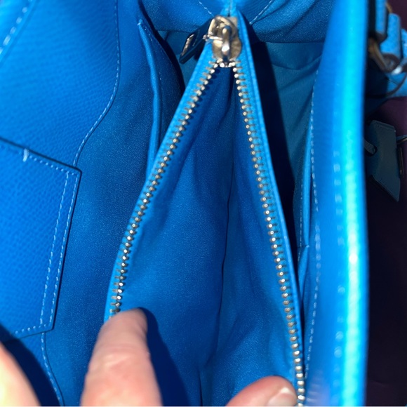 Coach Christie Carryall  Satchel Blue Leather! Perfect condition! - Picture 6 of 7